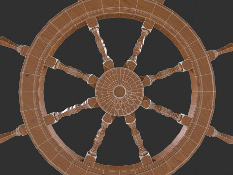 Ship Wheel Modelo 3D