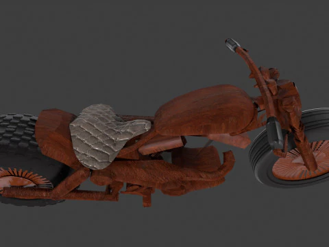 Scrap Motorcycle 3D Model