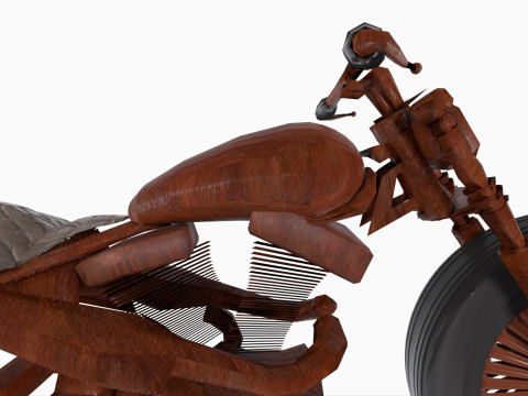 Scrap Motorcycle 3Dモデル