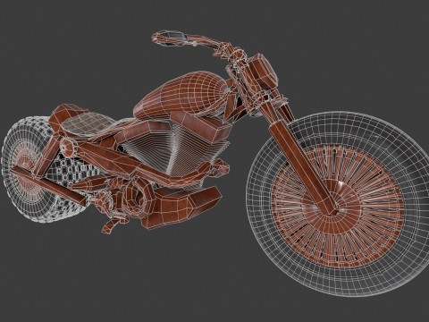 Scrap Motorcycle 3Dモデル