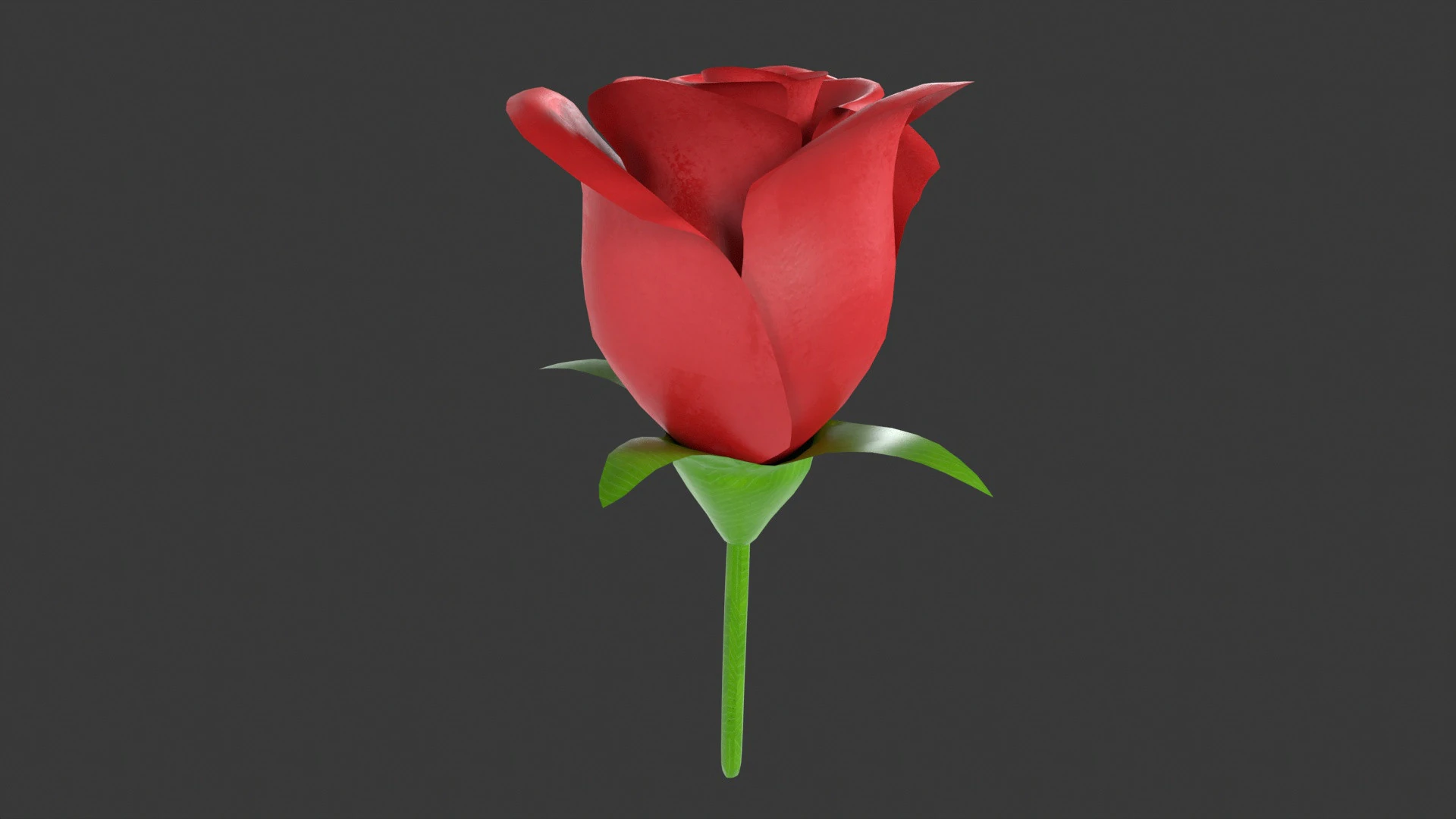 Rose Flower 3D Model .c4d .max .obj .3ds .fbx .stl .blend 