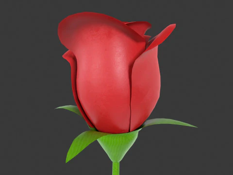 Rose Flower 3D Model