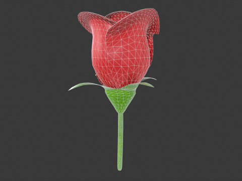 Rose Flower 3D-Modell