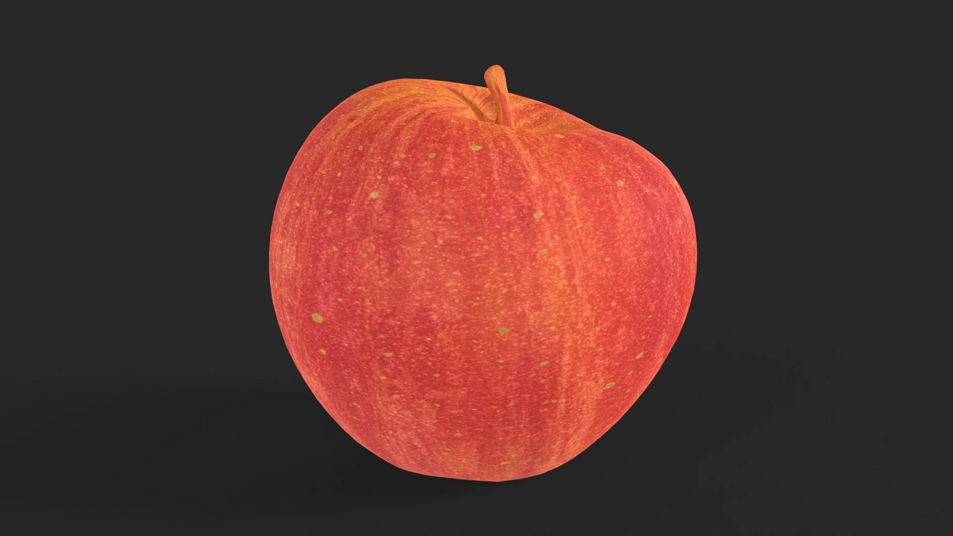 Red Apple 3D Model .c4d .max .obj .3ds .fbx .stl .blend 