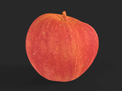 빨간 사과 3D 모델