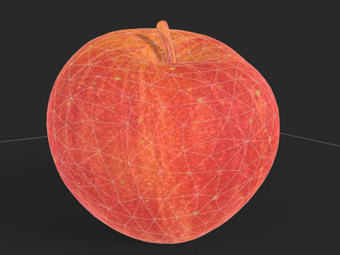 Red Apple 3D Model