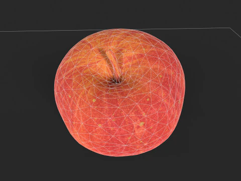 Red Apple 3D Model