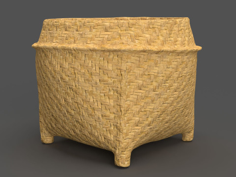 Wicker Basket Modelo 3D
