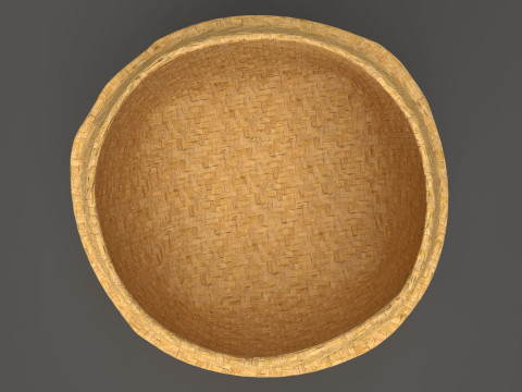 Wicker Basket 3D Модель