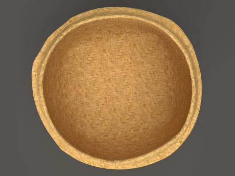 Wicker Basket 3D Model