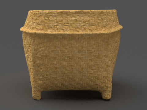 Wicker Basket 3D Модель