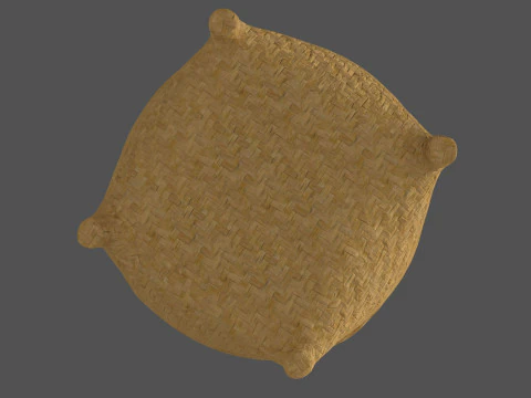 Wicker Basket 3D Model