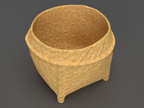 Wicker Basket 3D Модель