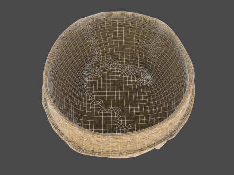 Wicker Basket 3D Модель