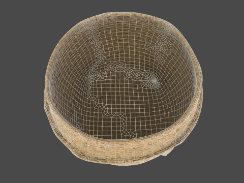 Wicker Basket 3D Model
