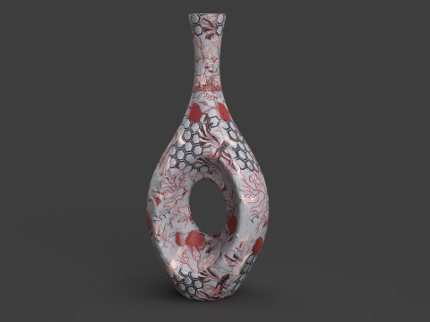 Painted Vase 3Dモデル