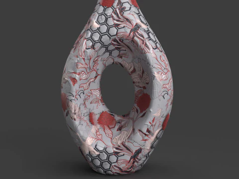 Painted Vase 3D Model