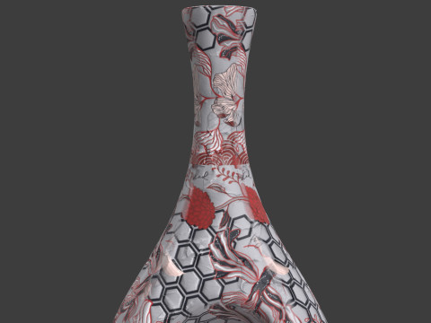 Painted Vase Modèle 3D