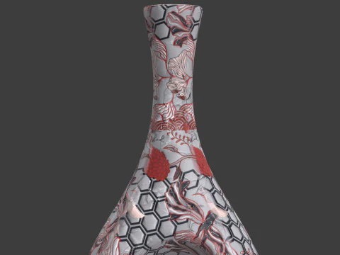 Painted Vase 3D Model