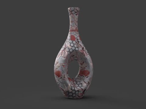 Painted Vase 3D Model