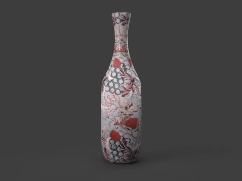Painted Vase 3D Model
