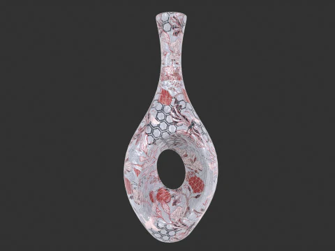 Painted Vase 3D Model