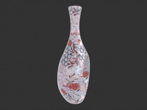Painted Vase 3D Model