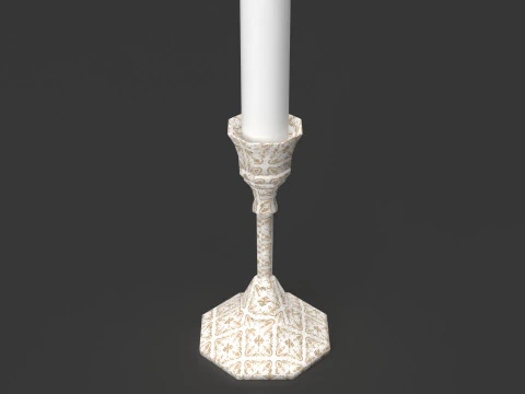 Portacandele Modello 3D