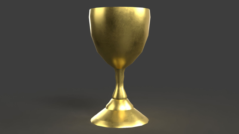 Golden Goblet 3D मॉडल .c4d .max .obj .3ds .fbx .stl .blend