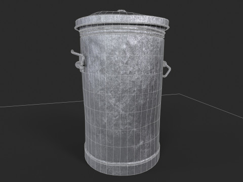 Trash Can - Printable Game Ready 3D Model