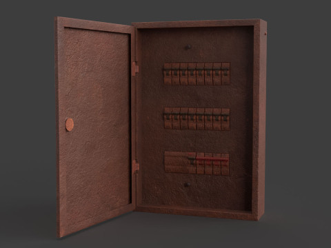 Rusted Power Box 3D Model