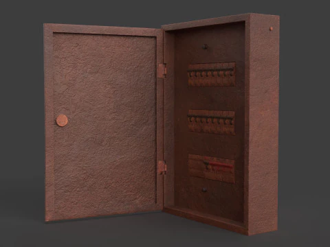 Rusted Power Box 3D Model