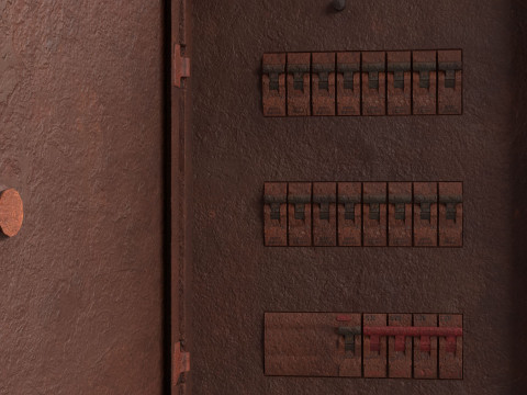 Rusted Power Box Model 3D