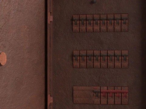 Rusted Power Box 3D Model