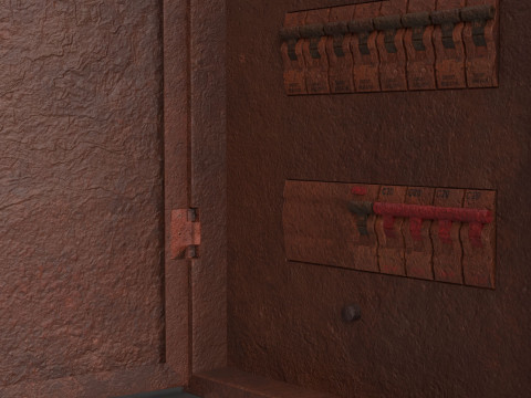 Rusted Power Box Model 3D