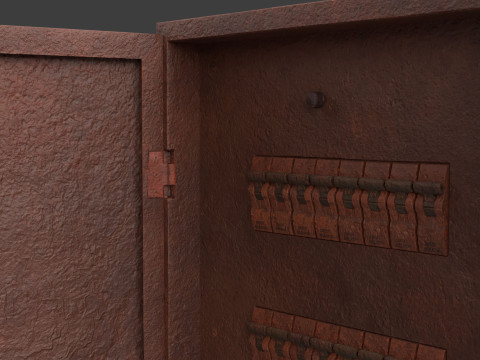 Rusted Power Box Model 3D