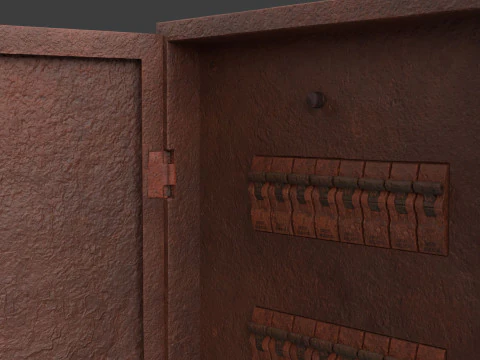 Rusted Power Box 3D Model