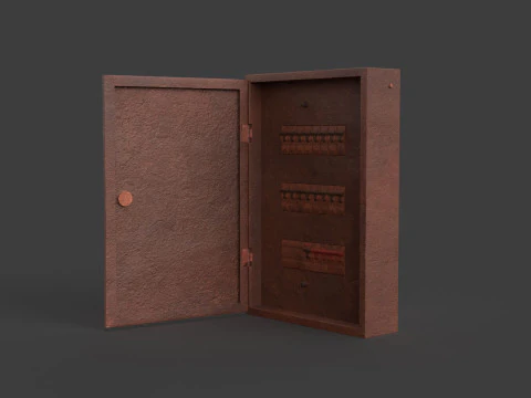 Rusted Power Box 3D Model