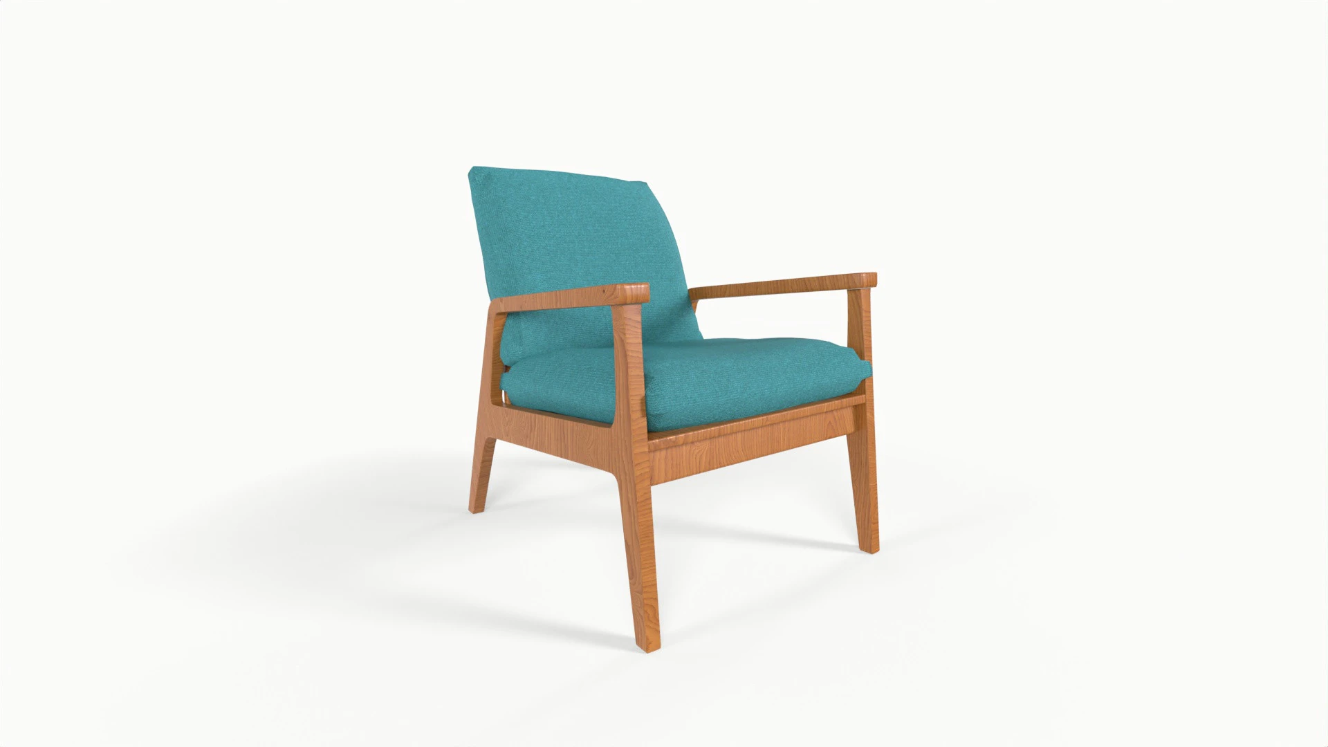 Modern Armchair 3D Model .c4d .max .obj .3ds .fbx .stl .blend 