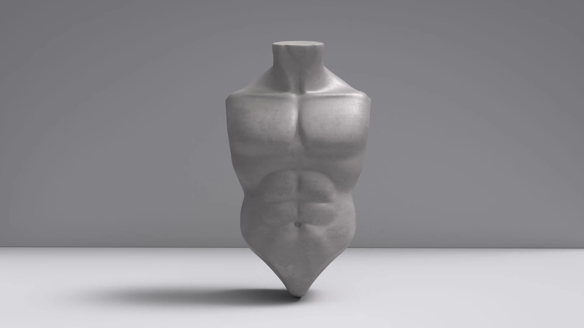 Male Torso Base Mesh 3D Model .c4d .max .obj .3ds .fbx .stl .blend