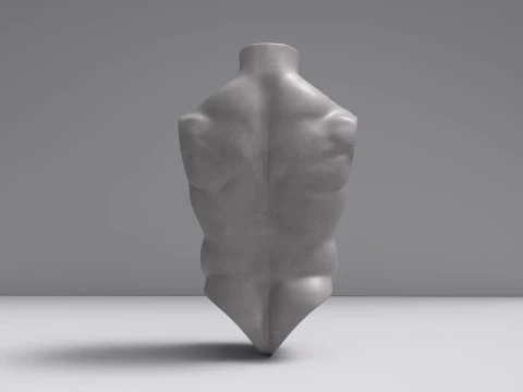 Male Torso Base Mesh 3D Model