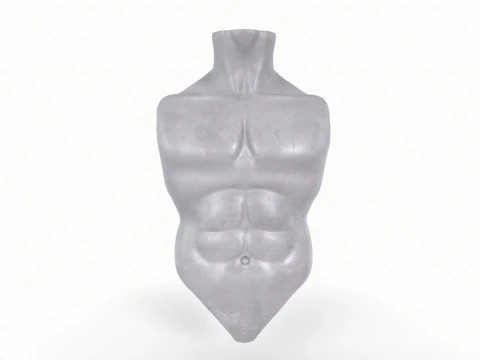남성 몸통 베이스 메쉬 3D 프린트 모델