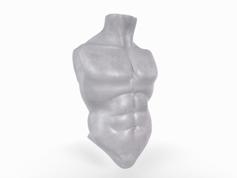 Male Torso Base Mesh Model do druku 3D