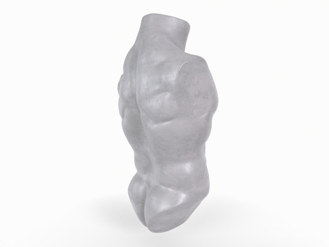 Male Torso Base Mesh Model do druku 3D
