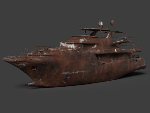 Shredded Scrap Yacht 3D Model