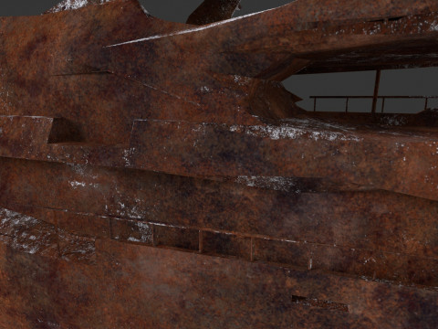 Shredded Scrap Yacht Model 3D
