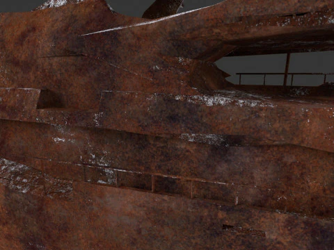 Shredded Scrap Yacht 3D Model