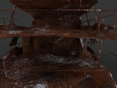 Shredded Scrap Yacht Model 3D