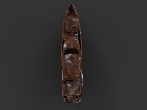 Shredded Scrap Yacht Model 3D