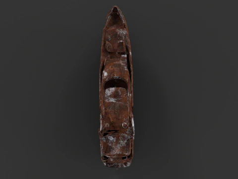 Shredded Scrap Yacht 3D Model